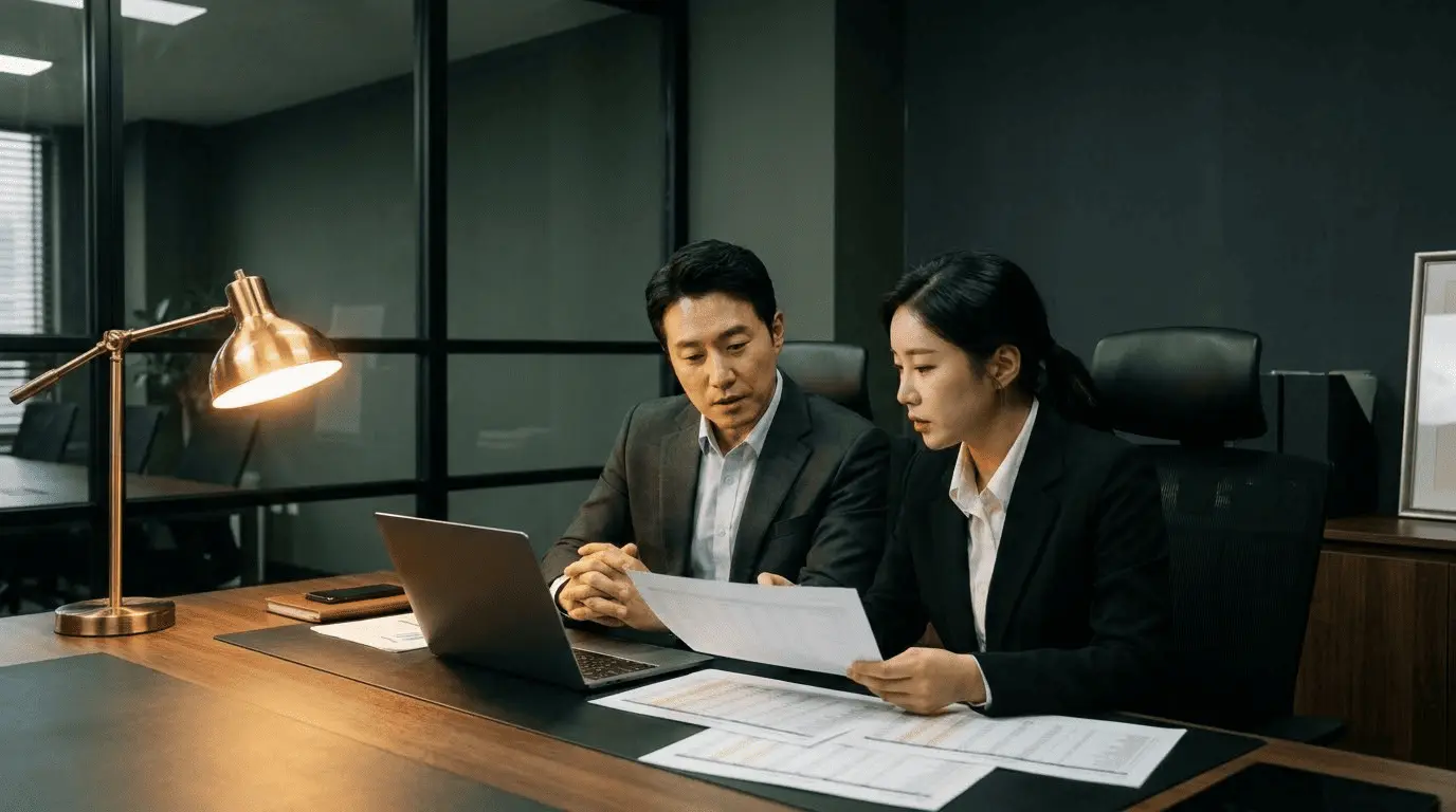 시설 원자재 자금 서류 검토 사진
